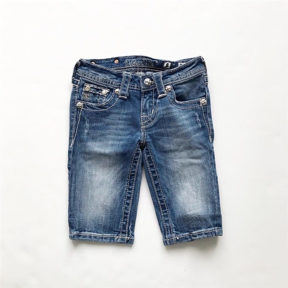 Miss Me medium wash denim Bermuda shorts VGUC 8Y